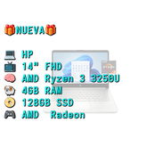 LAPTOP 🎁NUEVA🎁📦CAJA, HP (14-fq0110wm), 14" FHD IPS, AMD Ryzen 3 3250U, 4GB RAM, Radeon, 128GB SSD, 8Horas - Img 56461570