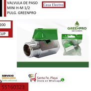 Llave de paso mini macho-hembra 1/2 pulgada 1200 cup - Img 56209306