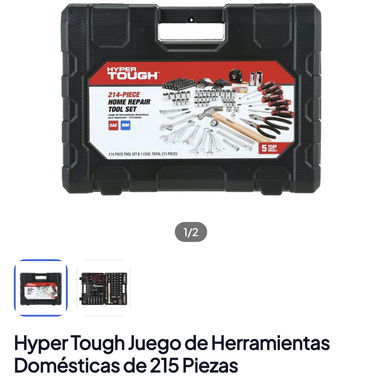 Hyper Tough Juego de Herramientas Domésticas de 215 Piezas - 2/2