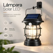 Excelente Regalo: Farol Solar LED con Sensor de Movimiento 💰 14 USD y Carga por USB. Ilumina tu vida con belleza - Img 57663124