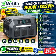 🔥 *OFERTA DISPONIBLE* 📦 *Estación de energía 800W/512Wh Gnercell* 💰 *Precio:* $430 USD 🛡️ *Garantía:* 1 mes - Img 58310288