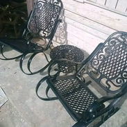 Sillones de aluminio esmaltados en negro - Img 54134619