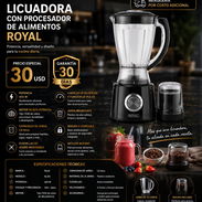 LICUADORA CON PROCESADOR DE ALIMENTOS ROYAL Nuevas en Caja - Img 55950282