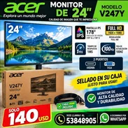 MARCA ACER MONITOR 100HZ MODELO V247Y 24 "DE EXCELENTE CALIDAD SELLADO EN SU CAJA - Img 57968351