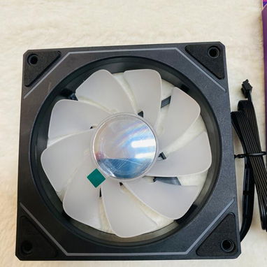 COMBO DE 5 FANES RGB COLOR NEGRO - Img 118787771