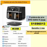 Freidora de aire EKO doble 9 litros..... 95 USD...51596013....Transporte costo adicional (MV-630) - Img 55811158