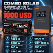 Combo Solar inversor PowMr 4000W + batería Humsienk 25.6v 100ah - Img 58006194