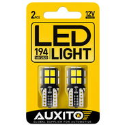 Bombillo LED AUXITO T10 W5W Cola de Pescado 14 SMD 2835 6500K Blanco Frío – Paquete de 2 - Img 57923925