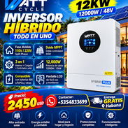 ⚡ 12KW ⚡ INVERSOR HÍBRIDO WATTCYCLE 12KW HYBRID PLUS. MENSAJERÍA CON FACTURA. 📲 54833699 - Img 58087531