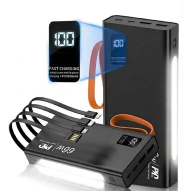 Banco de energía de 30000 mAh /66 W/luz LED/ pantalla digital - 2/2