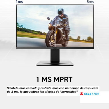 🖥️Monitor  MSI PRO MP223 ▌22" ▌1920 x 1080 (FHD) 100Hz ▌1ms (MPRT) 📦NUEVO EN SU CAJA📦 - 4/10