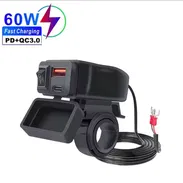 $15 USD cargador de móvil para moto carga rápida 60w - Img 55965489