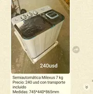 Lavadora semiautomatica marca Milexus 7kg - Img 49792231