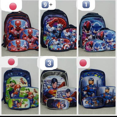 Combo de 3 piezas de Mochilas escolares - 6/10