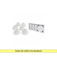 TAZAS DE CAFÉ 6 PCS BLANCAS - Img 55759482