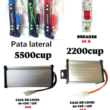 Cargador,conmutadores,caja de luces,flasher,puerto de carga,breaker,voltímetro,espejo,lodera,manilla,puño,rodamiento - Img 119665368