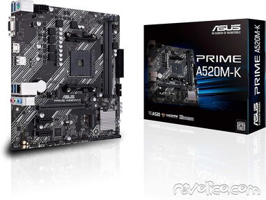 ASRock A520M + AMD Ryzen™ 5 4600G de 6 núcleos, 12 hilos con enfriador Wraith Stey. 4 ram - Img 50776144