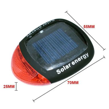 Luz trasera Bicicleta solar les roja - Img 126068517