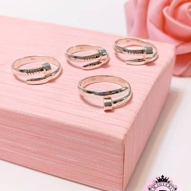 Variedad de anillos cencillos de plata calidad garantizada - 5/9