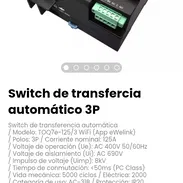 Switch de transfercia automático 3P. Modelo: TOQ7e-125/3 WiFi (App eWelink) - Img 55269521