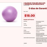 BALÓN DE YOGA INFLABLE CON SUPERFICIE ANTIDESLIZANTE VPT#-0033 - Img 55218301