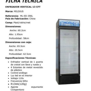 Exhibidora Vertical  • Milexus 13 pies(Leli) - 2/2