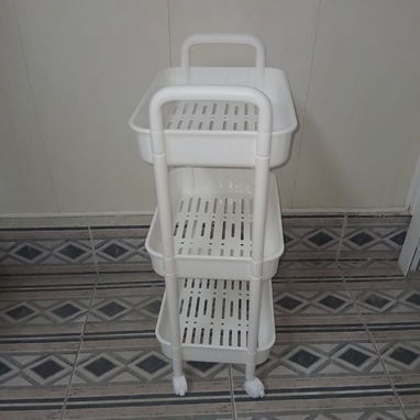 CARRITO ORGANIZADOR BLANCO CON RUEDAS 3 NIVELES* ✨ 💲 *PRECIO: 15 USD* - Img 119465283