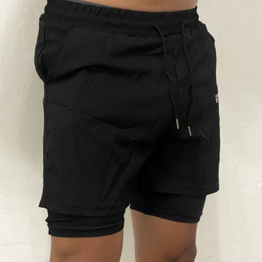 Short deportivo con licra de hombre para el gym - Img 123327807