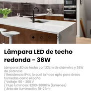 Lámpara LED de techo con 23cm de diámetro y 36W de potencia - Img 56946962