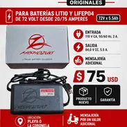 Cargadores de Carga Rápida Para Motos Eléctricas 72 Volt x 5.5 Amp Nuevos Garantía Playa Cubanacán o La Coronela La Lisa - Img 55414780