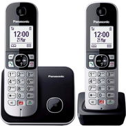 Teléfono Panasonic inalámbrico de 2 base y 2 teléfono con altavoz y manos libres mensajería incluida en la Habana cícate - Img 52979729
