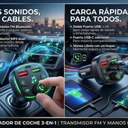Cargador de coche 3 en 1 ( FM + Manos libres ) - Img 55185157