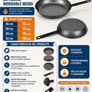 🍳 SARTÉN DE ACERO INOXIDABLE NEGRO - Img 56632866