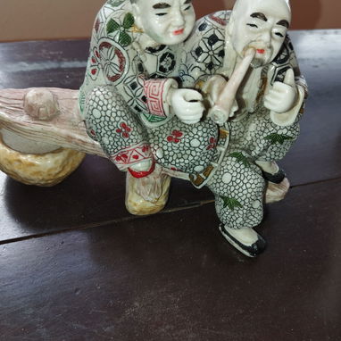 Vendo 4 buditas en 20 usd y pareja de chinos en 20 usd. Son adornos de los años 60, no tienen firmas ni cuño por debajo. - Img 127892461