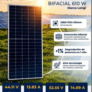 ☀️ Panel Solar Bifacial LONGi de 610 W | Alta Eficiencia y Rendimiento + Envío Gratis - Img 58082271