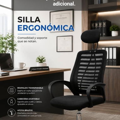 Silla de oficina (fijas, giratorias, ejecutivas) y mesas de oficina (buró de escritorio) - 5/10