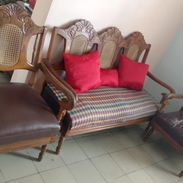 ✅OFERTA✅ JUEGO SALA DE CAOBA DE USO EN 80 USD O AL CAMBIO - Img 54553715
