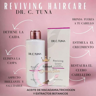 Champú y Mascarilla Capilar Reviving de FARMASI.Para cabello frágil y caída de cabello. - Img 125504152