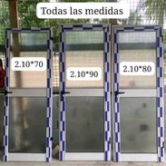 Puertas y ventanas aluminio con cristal se asen trabajo por metro cuadrado - Img 57717246