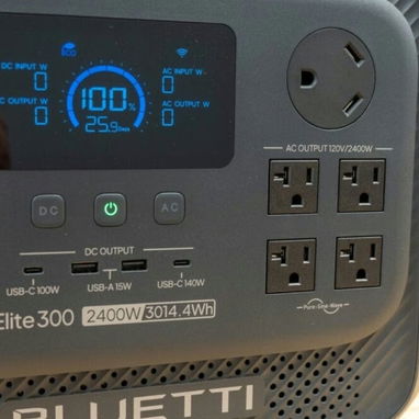 BLUETTI  ELITE 300 ( 110V -  potencia 2400W - pico 4800W- capacidad 3014,4 Wh ) - 2/2