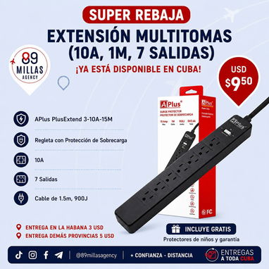 Venta de Extensiones y Protectores eléctricos - Img 123048277