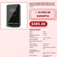 Inversor Solar Híbrido SUMRY 4000W 24V a 120V Onda Pura con MPPT 140A y Pantalla LCD Táctil . - Img 57881799