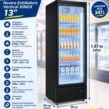 NEVERAS EXHIBIDORAS VERTICALES XINGX - 2/2