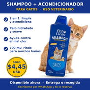 100% Original.Shampoo de uso veterinario de Alta densidad para Gatos.Importado. - Img 54828388