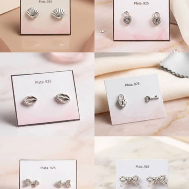 Aretes Pandora de plata s925 - Img 122679998