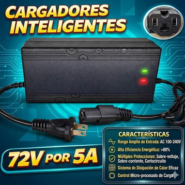 Cargador para moto electrica y triciclo - 10/10