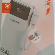 🚨 DOMICILIO GRATIS🛵⚡🔋POWER BANK MARCA KINGMOX, capacidad 20000 mah Nuevo sellado en su caja,Super carga de 22.5W - Img 57134845
