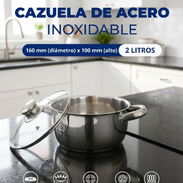🔷 Cazuela de Acero Inoxidable, 2 litros, $ 7 usd ❗ - Img 54468888