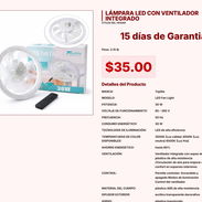 LÁMPARA LED CON VENTILADOR INTEGRADO VPT#-0165 - Img 55220636