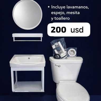 Juegos de baño 🚽, Fregaderos Azulejos cintillos y bloques de cristal 🔮🔮 - Img 120460623